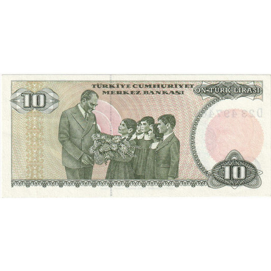 Turquía, 

10 liras, 

SIN Cálculo (65-70)
