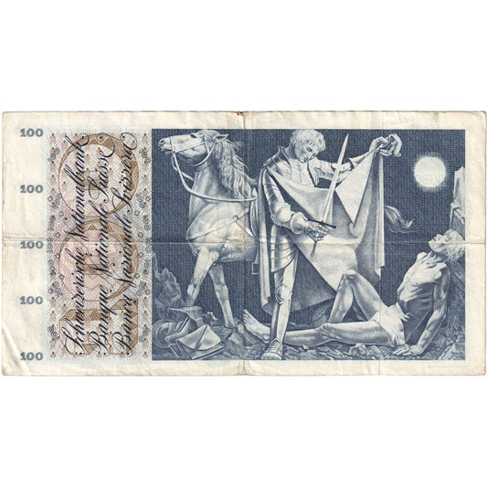Suiza, 

100 francos, 

1965