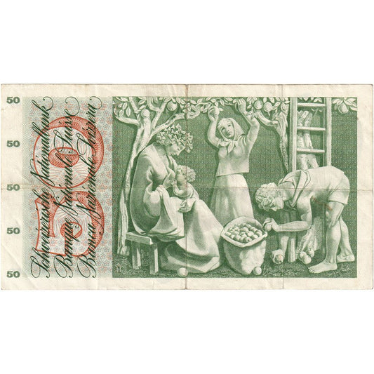 Suiza, 

50 Franken, 

15 de enero de 1969