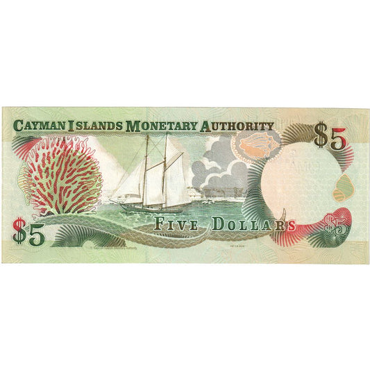 Islas Caimán, 

5 dólares, 

SIN CUPÓN (65-70)