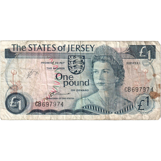 Jersey, 

1 libra, 

VF (30-35)