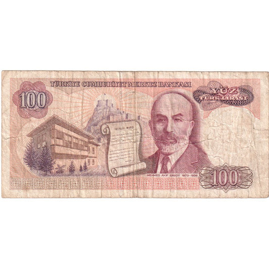 Turquía, 

100 liras, 

14/01/1970