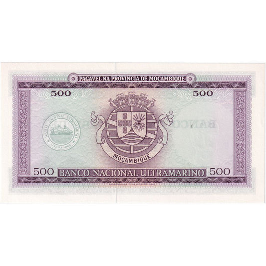 Mozambique, 
  
  500 escudos, 
  
  1967-03-22