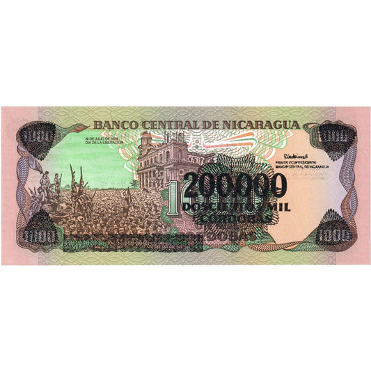 Nicaragua, 
  
  200, 
  
  000 córdobas en 1000 córdobas