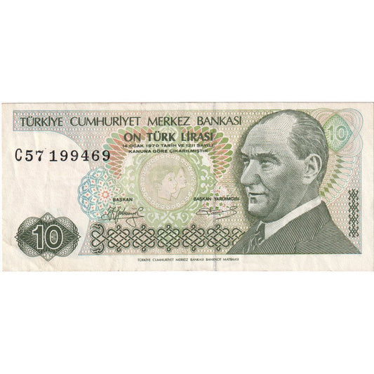 Turquía, 

10 liras, 

1979