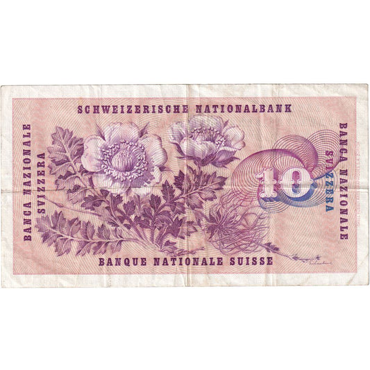 Suiza, 

10 Franken, 

1964-10-26