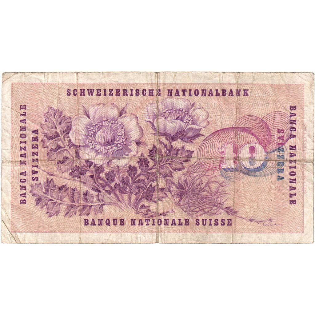 Suiza, 

10 Franken, 

1961-10-26