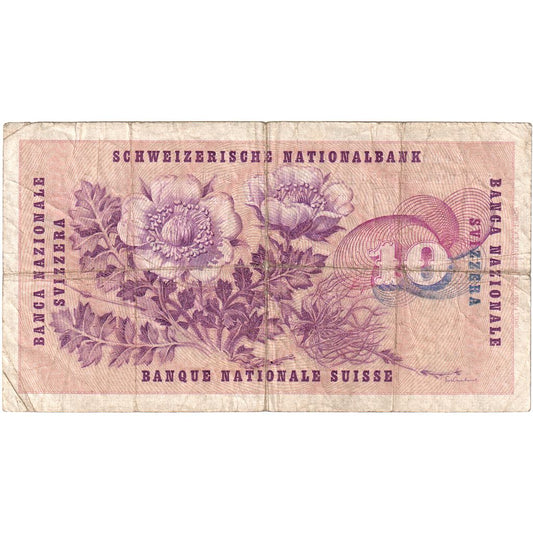 Suiza, 

10 Franken, 

1961-10-26
