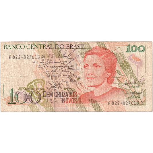Brasil, 
  
  100 cruzeiros, 
  
  FV(20-25)