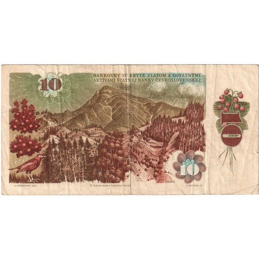checoslovaquia, 
  
  10 coronas, 
  
  FE(40-45)