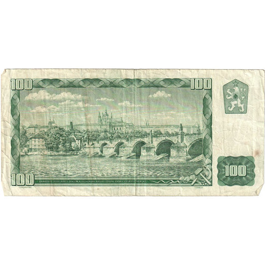 checoslovaquia, 
  
  100 coronas, 
  
  1961