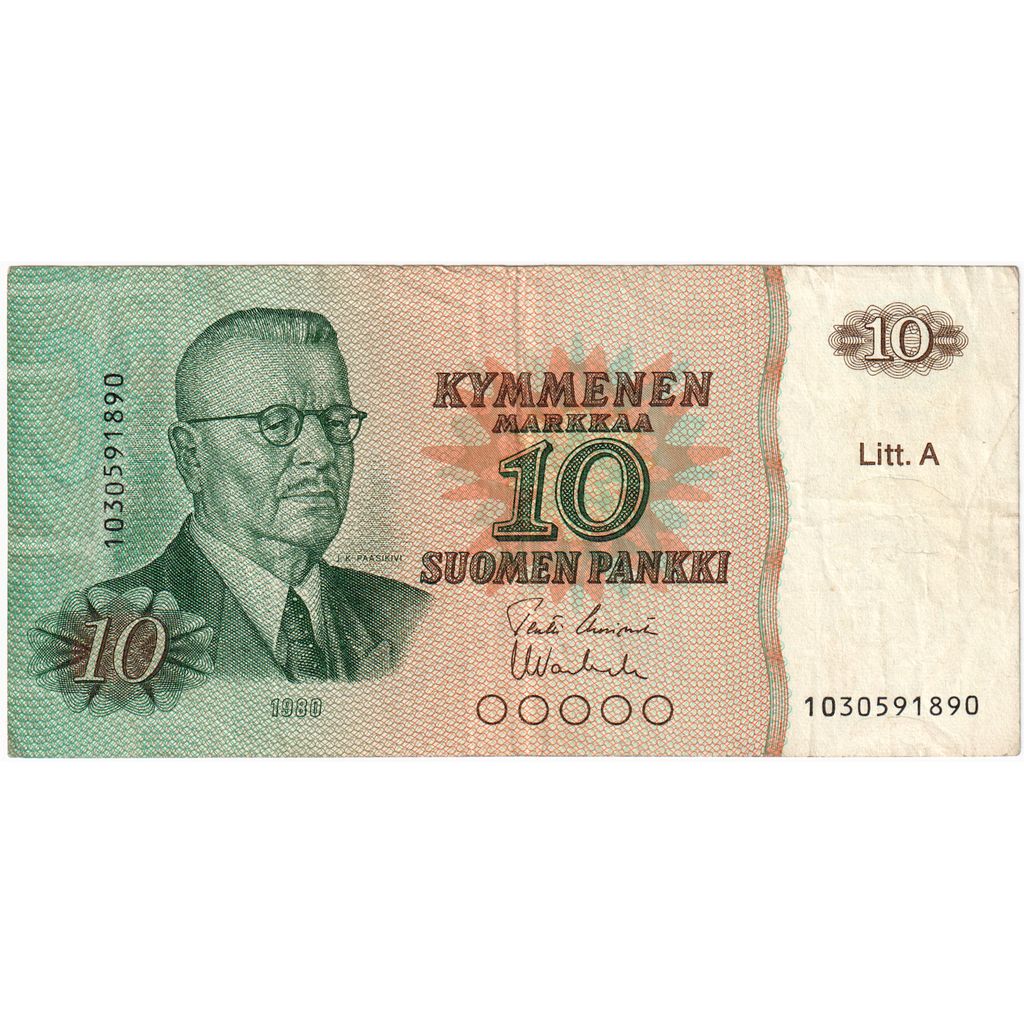 Finlandia, 
  
  10 marcos, 
  
  FE(40-45)