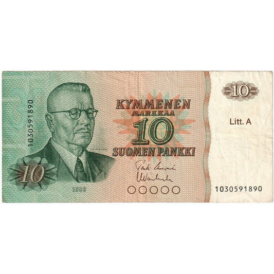 Finlandia, 
  
  10 marcos, 
  
  FE(40-45)