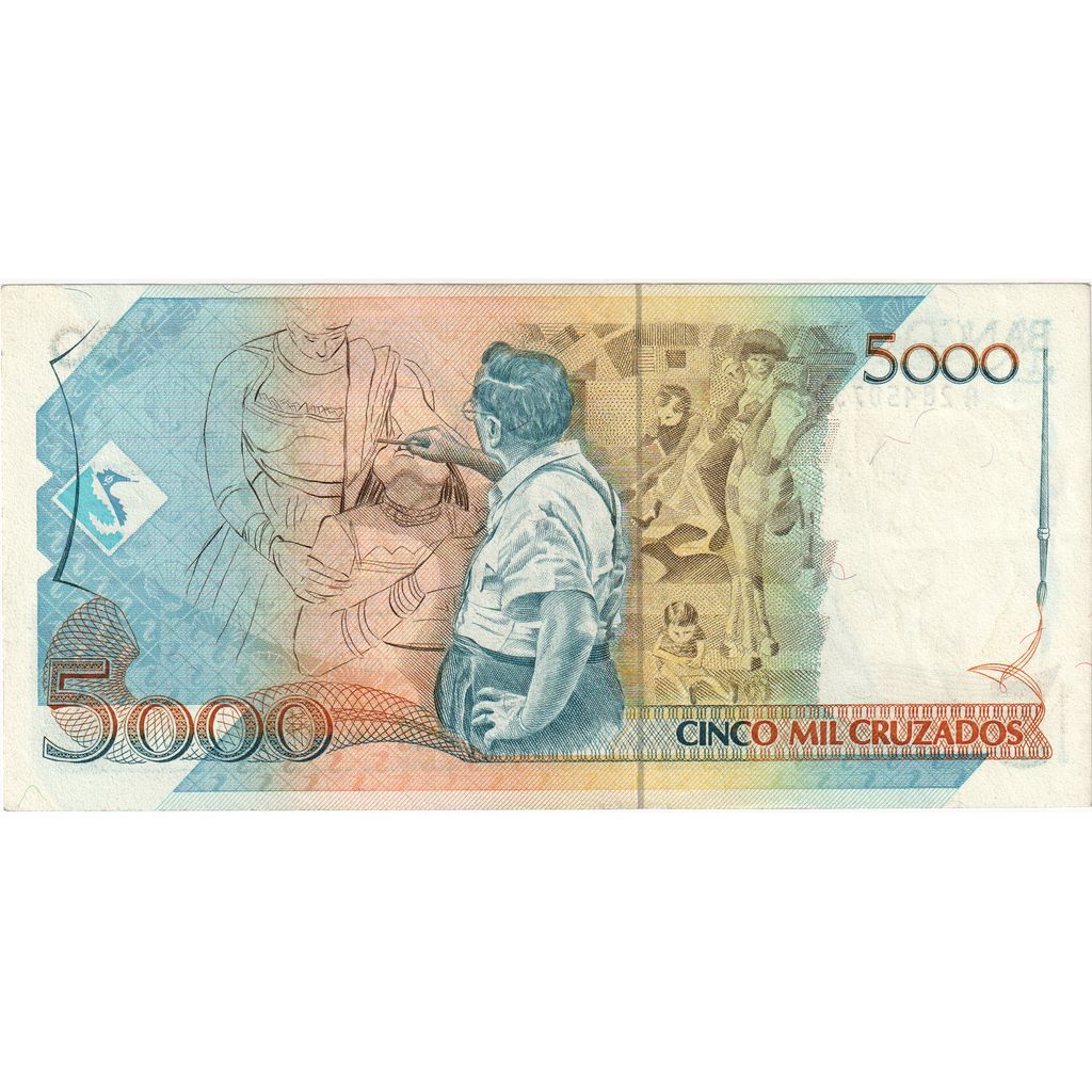 Brasil, 
  
  5 Cruzados Novos sobre 5000 Cruzados, 
  
  FE(40-45)