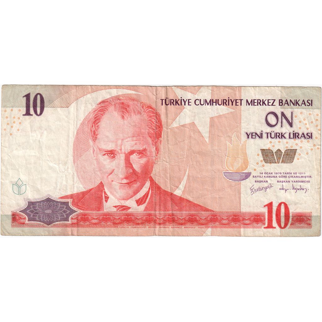 Turquía, 

10 Nuevas Liras, 

MBF (30-35)