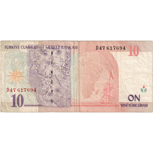 Turquía, 

10 Nuevas Liras, 

MBF (30-35)