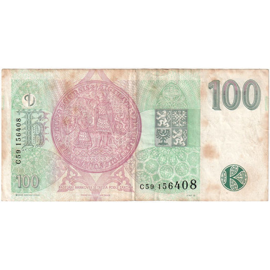 República Checa, 

100 coronas, 

VF (30-35)