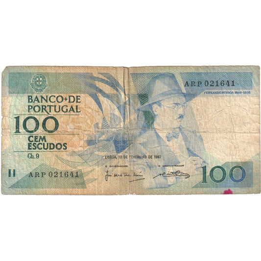 Portugal, 
  
  100 escudos, 
  
  1987-02-12