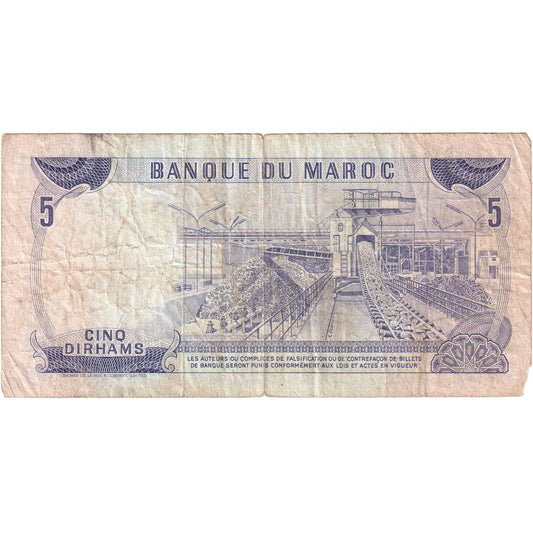 Marruecos, 

5 dírhams, 

VF (20-25)
