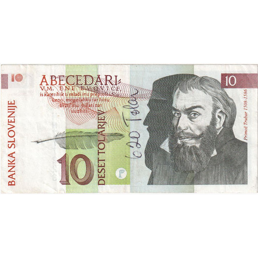 Eslovenia, 
  
  10 Tolarjev, 
  
  UNC(65-70)