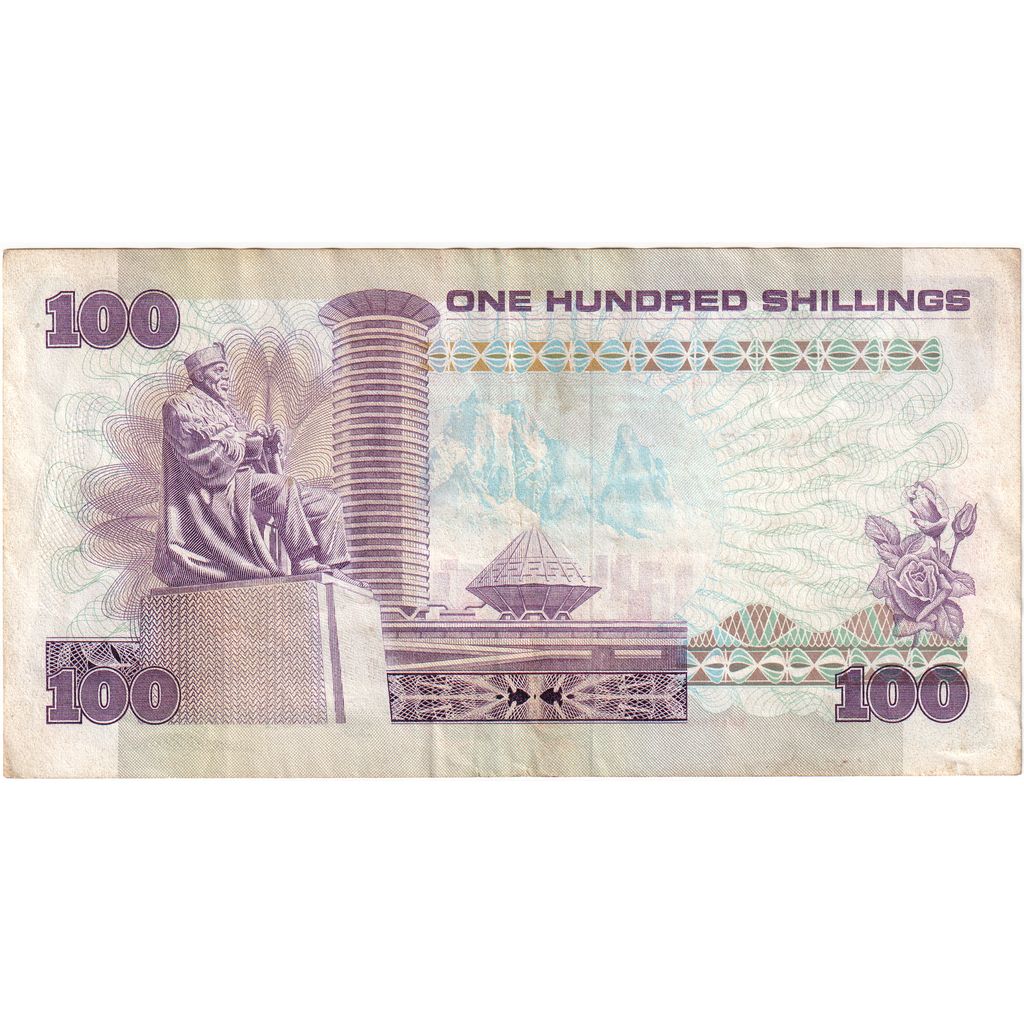 Kenia, 

100 chelines, 

1984