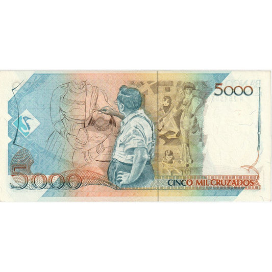 Brasil, 
  
  5 Cruzados Novos sobre 5000 Cruzados, 
  
  UNC(63)