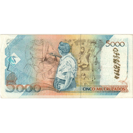 Brasil, 
  
  5 Cruzados Novos sobre 5000 Cruzados, 
  
  FV(20-25)