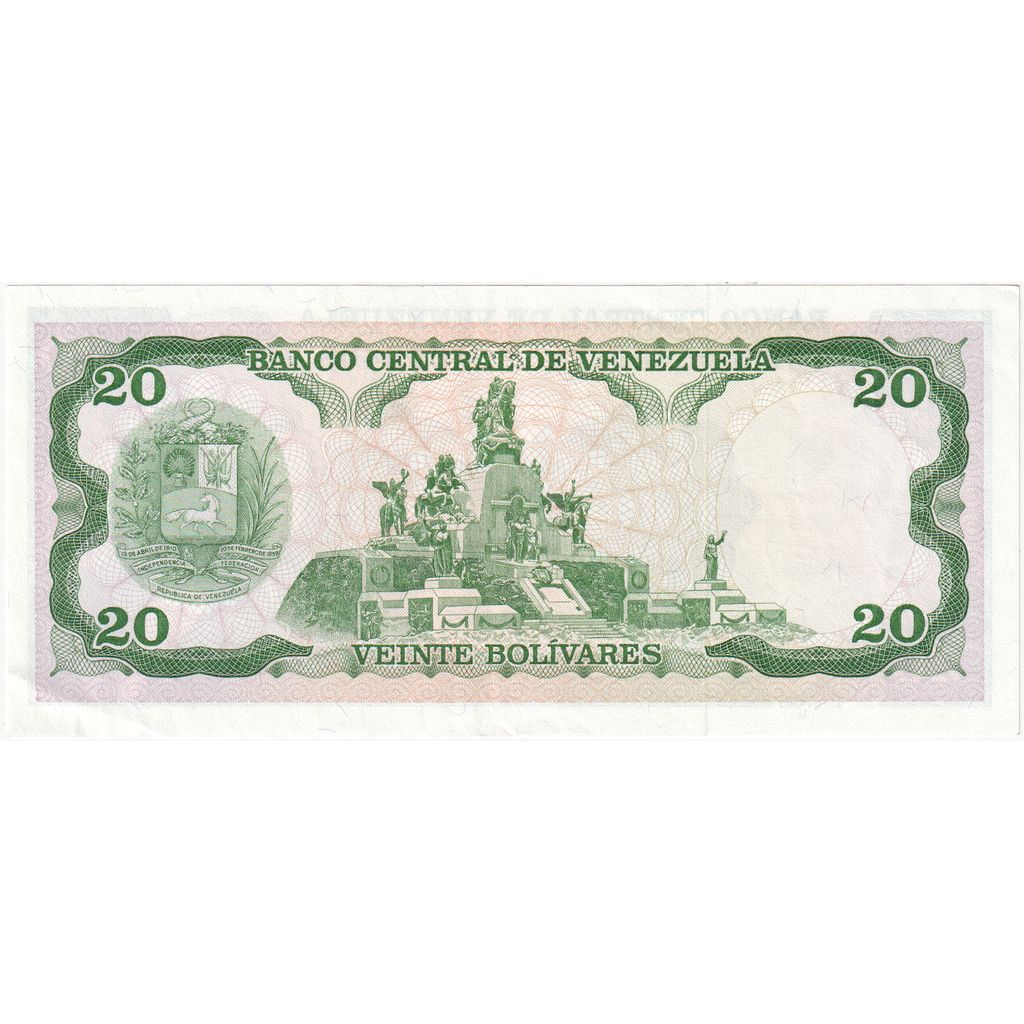 Venezuela, 
  
  20 bolívares, 
  
  1995-06-05