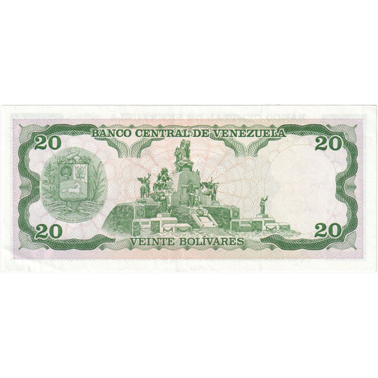 Venezuela, 
  
  20 bolívares, 
  
  1995-06-05
