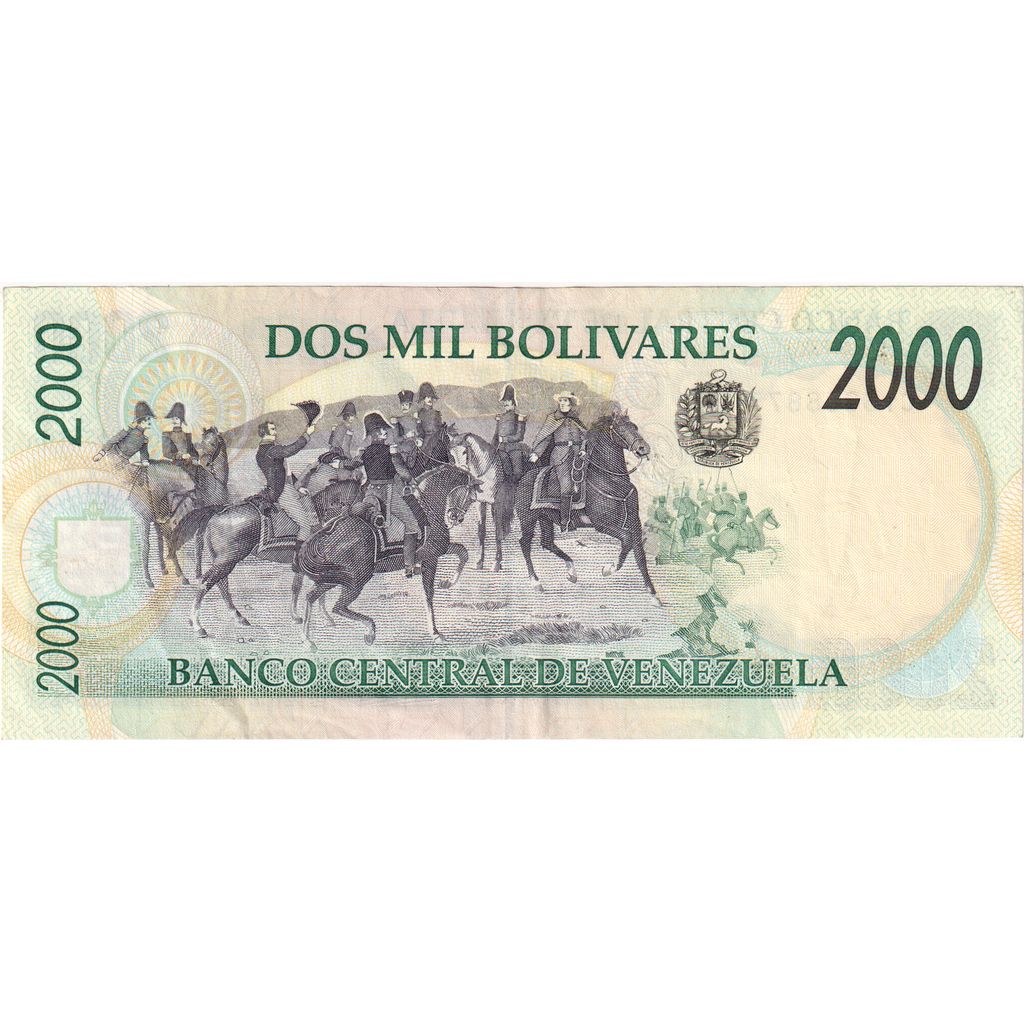 Venezuela, 
  
  2000 bolívares, 
  
  1997-06-16