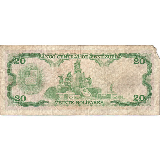 Venezuela, 
  
  20 bolívares, 
  
  1989-09-07