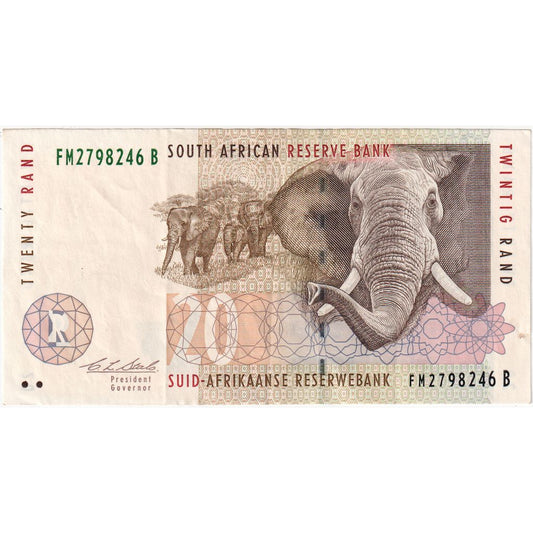 Sudáfrica, 

20 Rands, 

AU(55-58)