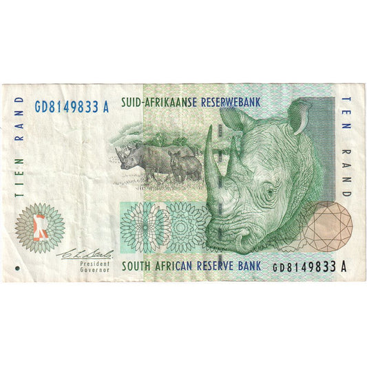 Sudáfrica, 

10 Rands, 

EF(40-45)