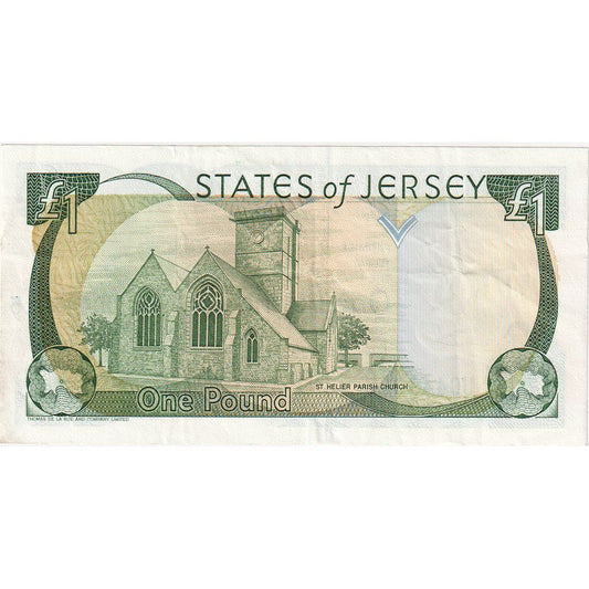 Jersey, 

1 libra, 

UNC(65-70)