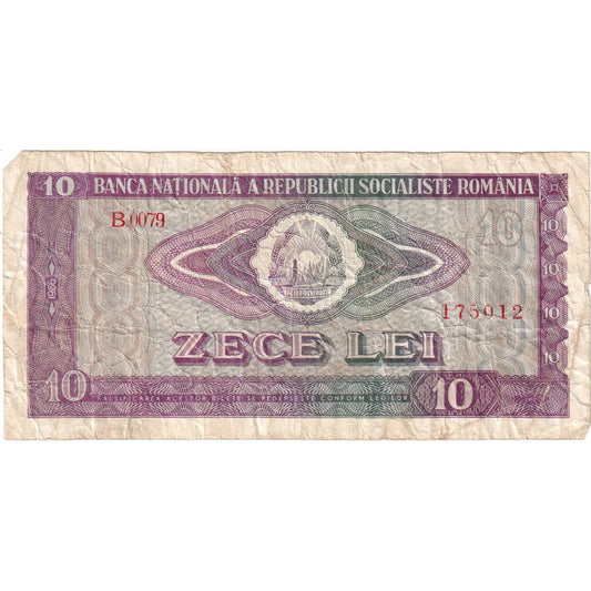 Rumania, 
  
  10 lei, 
  
  FV(20-25)