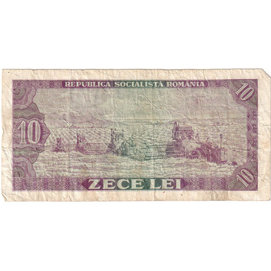Rumania, 
  
  10 lei, 
  
  FV(20-25)