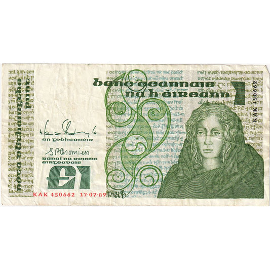 República de Irlanda, 

1 libra, 

17 de julio de 1989