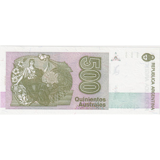 Argentina, 
  
  500 Australes, 
  
  UNC(65-70)