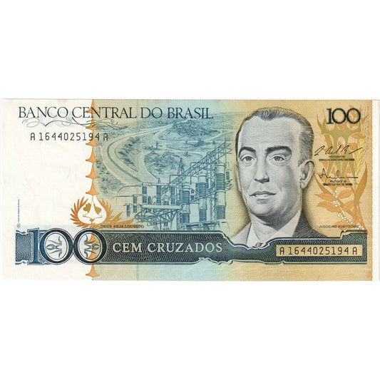 Brasil, 
  
  100 Cruzados, 
  
  UNC(65-70)