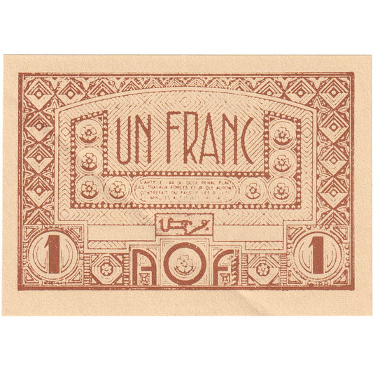 África Occidental Francesa, 

1 franco, 

SIN CLP(63)