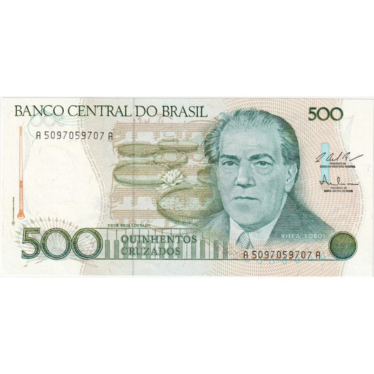Brasil, 
  
  500 Cruzados, 
  
  UNC(65-70)