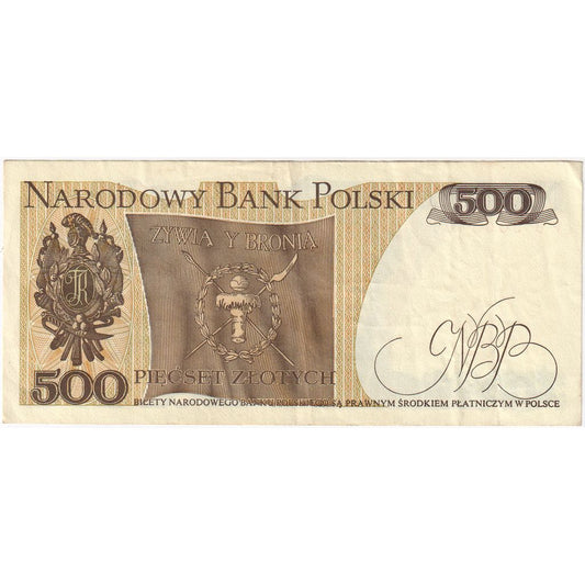 Polonia, 
  
  500 zlotych, 
  
  FE(40-45)
