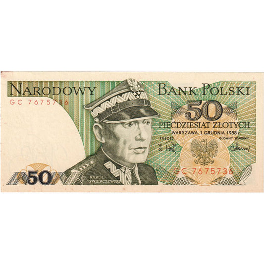 Polonia, 
  
  50 zlotych, 
  
  1988-06-01