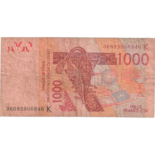 Estados de África Occidental, 

1000 francos, 

VF (20-25)