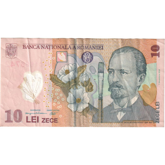 Rumania, 
  
  10 lei, 
  
  2008-12-01
