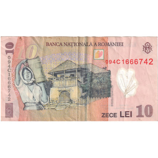 Rumania, 
  
  10 lei, 
  
  2008-12-01