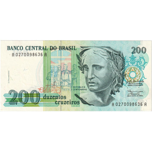 Brasil, 
  
  200 cruzeiros, 
  
  UNC(65-70)