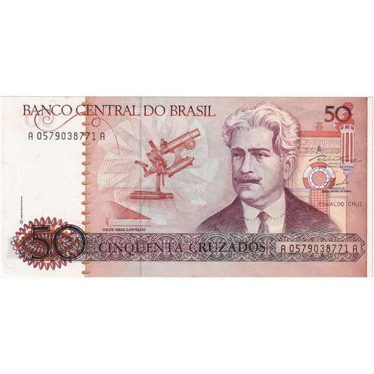 Brasil, 
  
  50 Cruzados, 
  
  UNC(65-70)