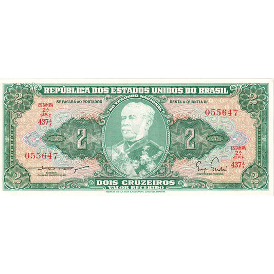 Brasil, 
  
  2 Cruzeiros, 
  
  UNC(63)