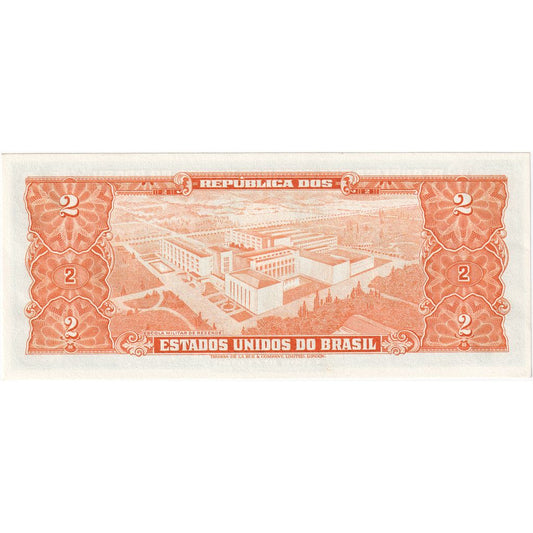 Brasil, 
  
  2 Cruzeiros, 
  
  UNC(63)